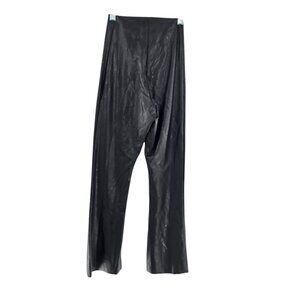Commando Women's Size Small Black Flared Legging‎ Black Faux Leather